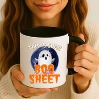 This Is Some Boo Sheet Funny Halloween Ghost Coffee Mug thumb 3