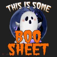 This Is Some Boo Sheet Funny Halloween Ghost Beanie thumb 2