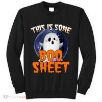 This Is Some Boo Sheet Funny Halloween Ghost Tall Sweatshirt thumb 0
