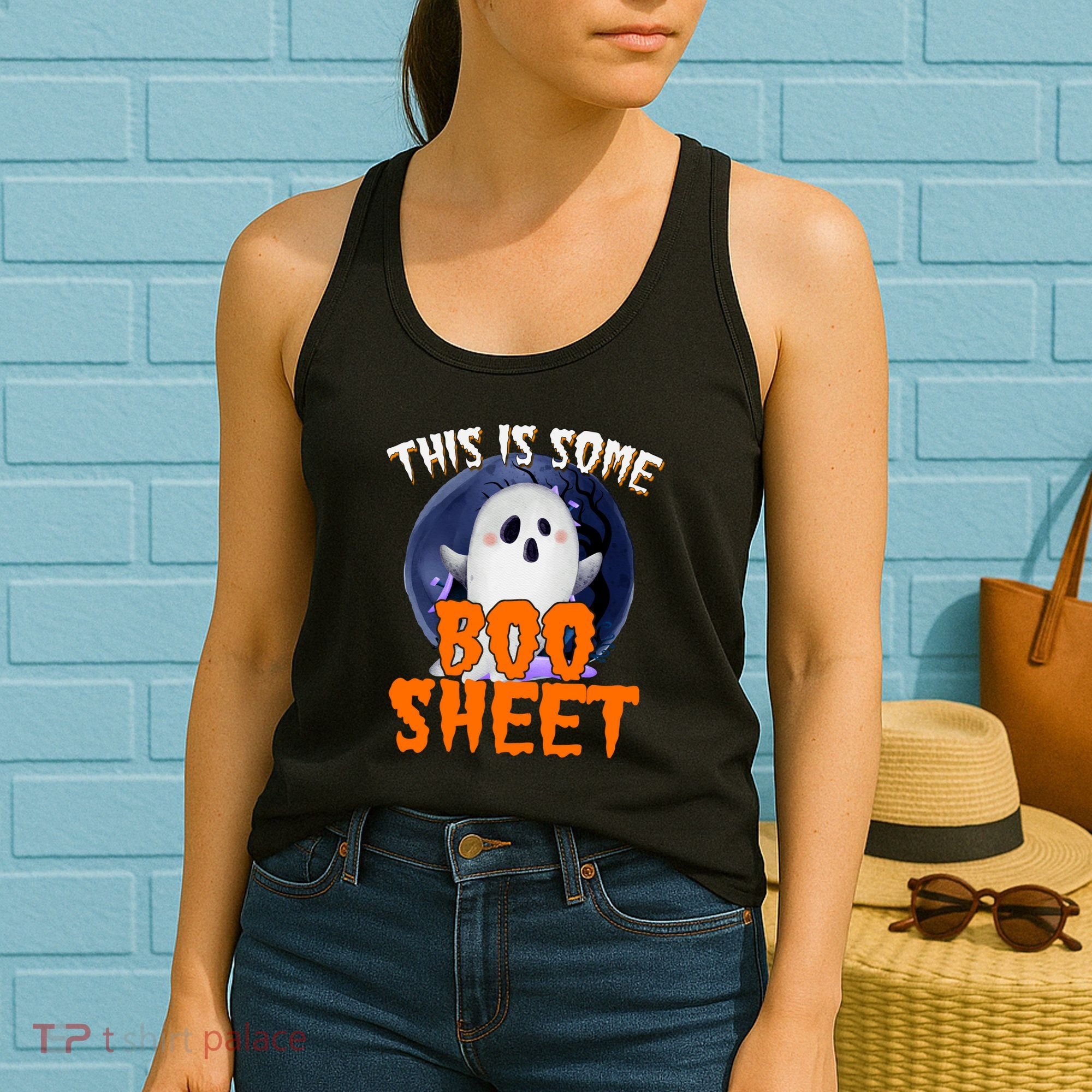 This Is Some Boo Sheet Funny Halloween Ghost Women's Tank Top