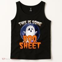 This Is Some Boo Sheet Funny Halloween Ghost Tank Top thumb 2