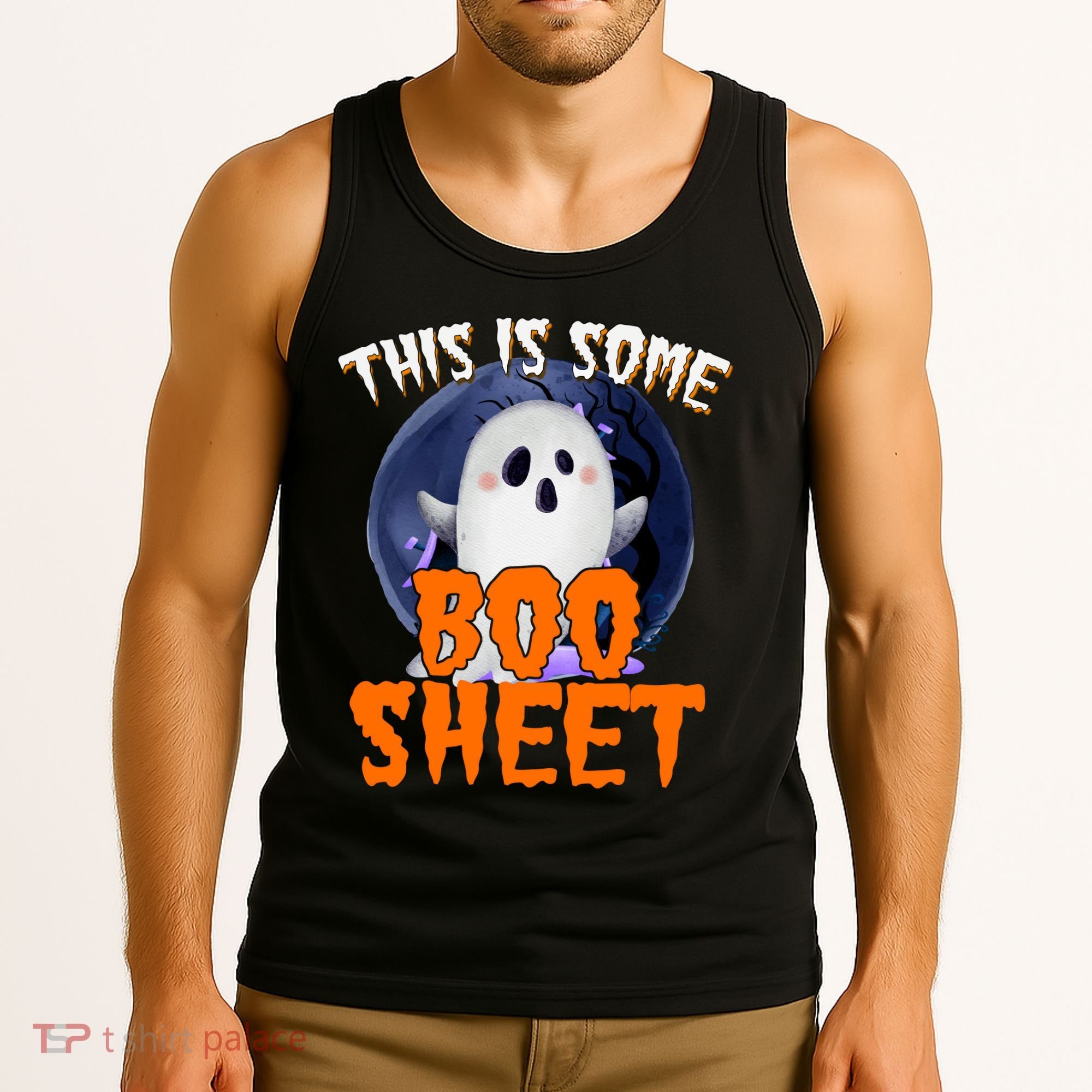 This Is Some Boo Sheet Funny Halloween Ghost Tank Top