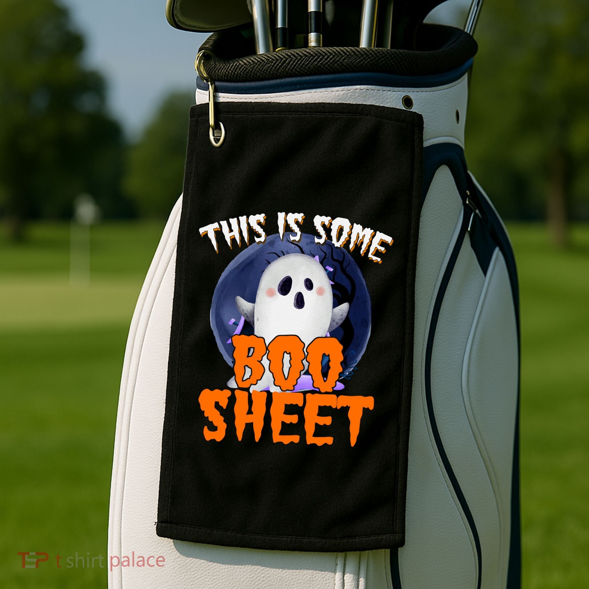 This Is Some Boo Sheet Funny Halloween Ghost Golf Towel