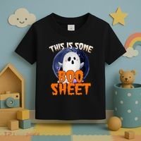 This Is Some Boo Sheet Funny Halloween Ghost Toddler T-Shirt thumb 3