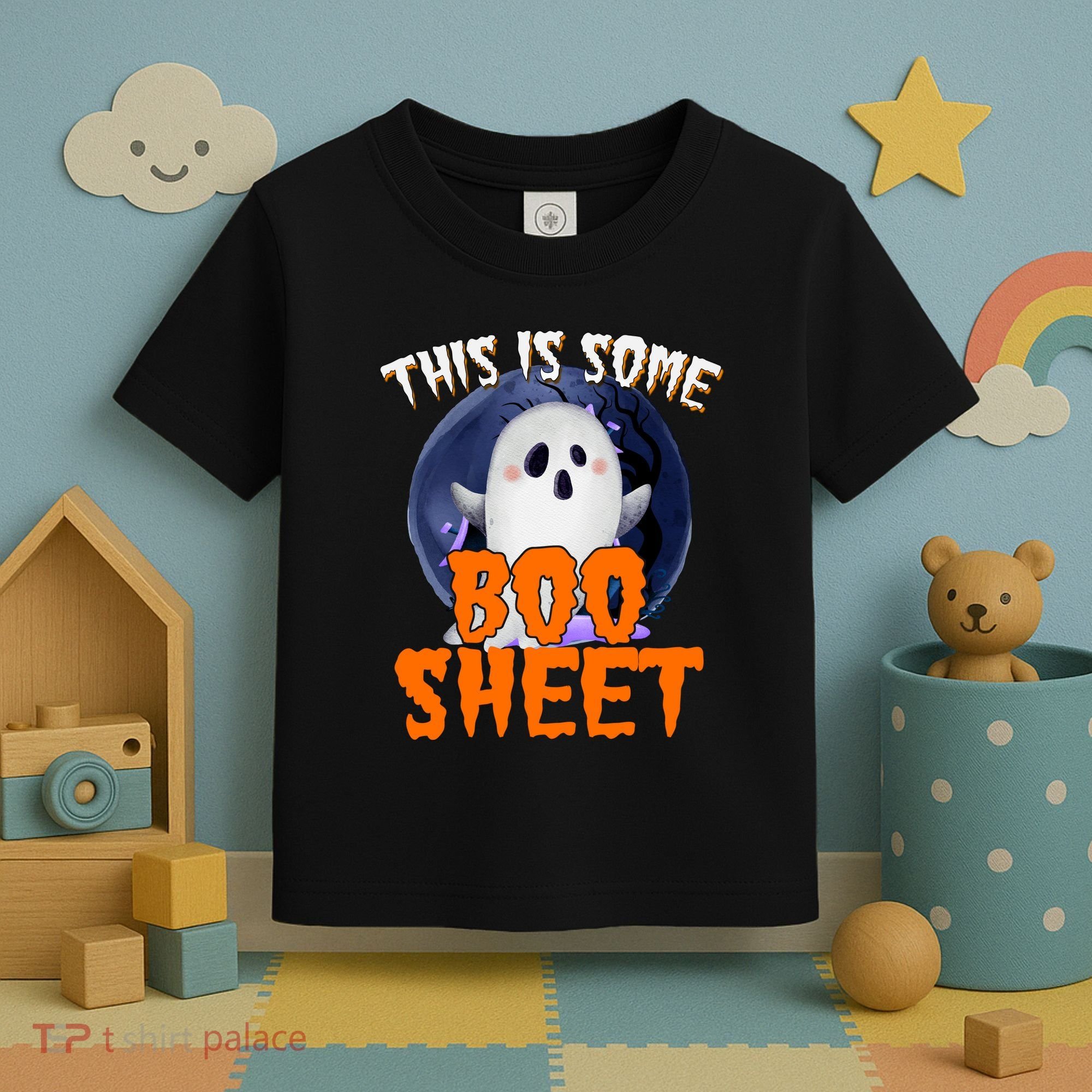 This Is Some Boo Sheet Funny Halloween Ghost Toddler T-Shirt