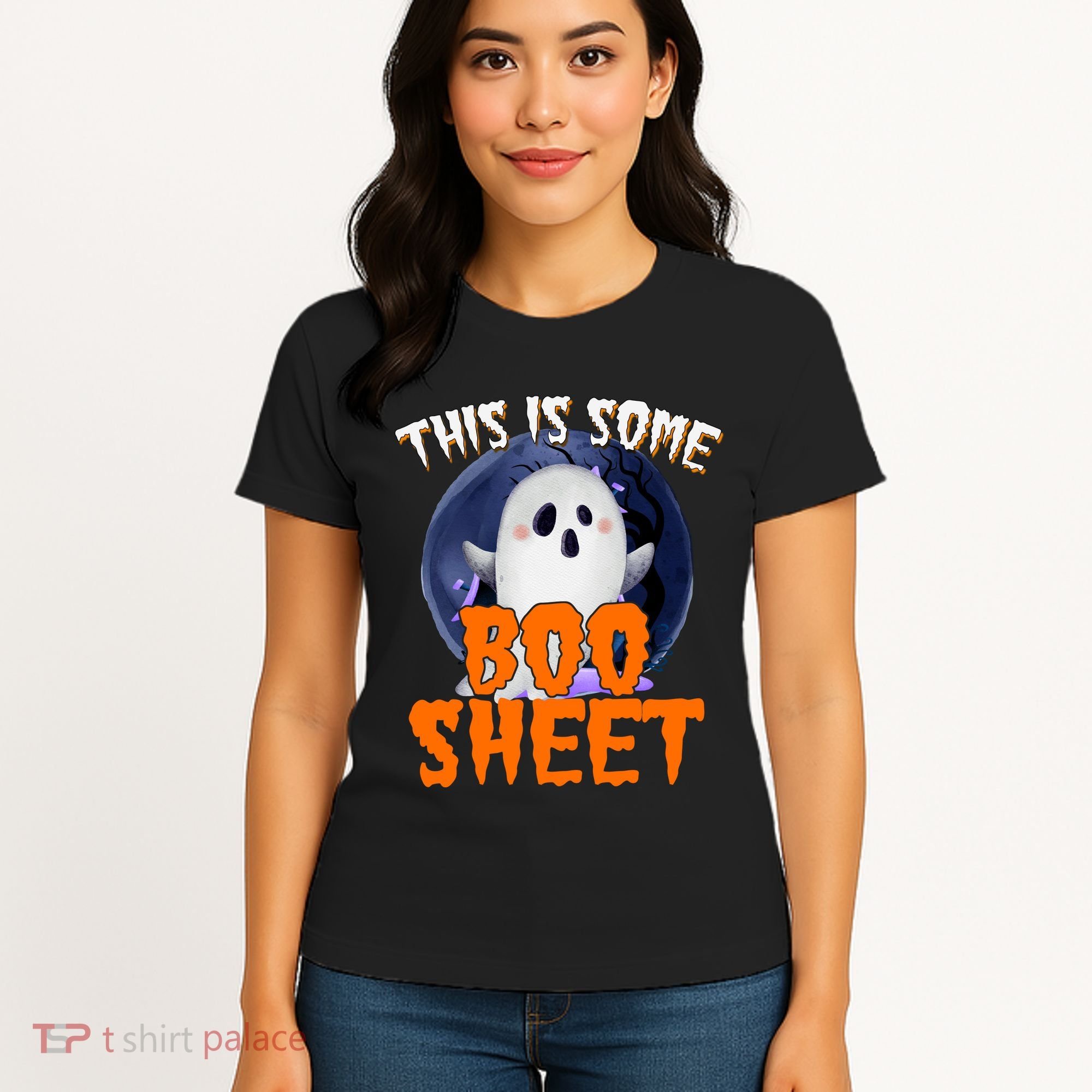 This Is Some Boo Sheet Funny Halloween Ghost Women's T-Shirt