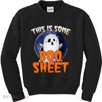 This Is Some Boo Sheet Funny Halloween Ghost Kids Sweatshirt thumb 0
