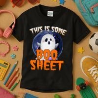 This Is Some Boo Sheet Funny Halloween Ghost Kids T-Shirt thumb 3