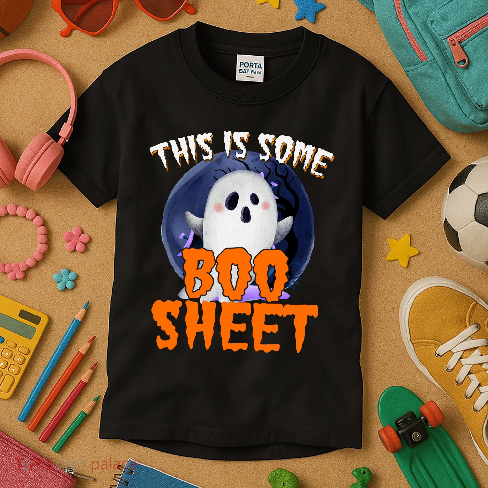 This Is Some Boo Sheet Funny Halloween Ghost Kids T-Shirt
