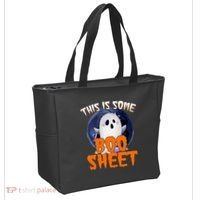 This Is Some Boo Sheet Funny Halloween Ghost Tote Bag thumb 2
