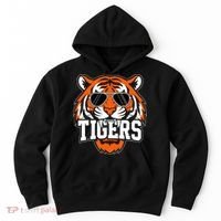 Tigers Inspirational Sports Fan Athletic Name Hoodie thumb 0