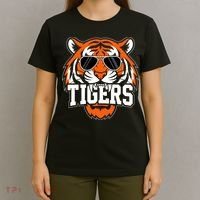 Tigers Inspirational Sports Fan Athletic Name T-Shirt thumb 4