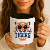 Tigers Inspirational Sports Fan Athletic Name Coffee Mug thumb 3