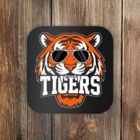 Tigers Inspirational Sports Fan Athletic Name Coaster thumb 0