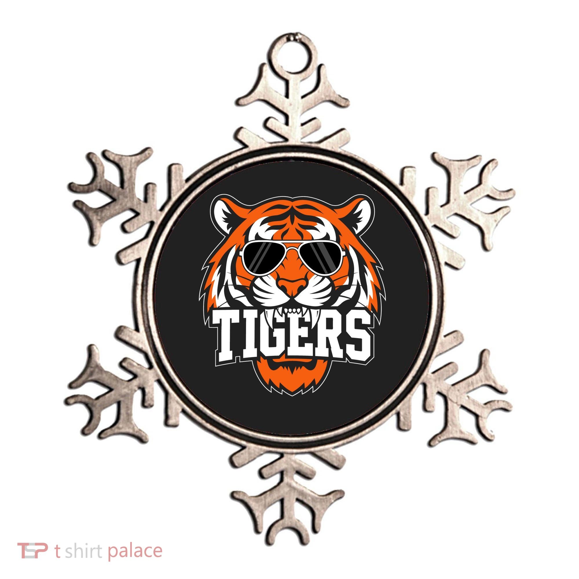 Tigers Inspirational Sports Fan Athletic Name Ornament