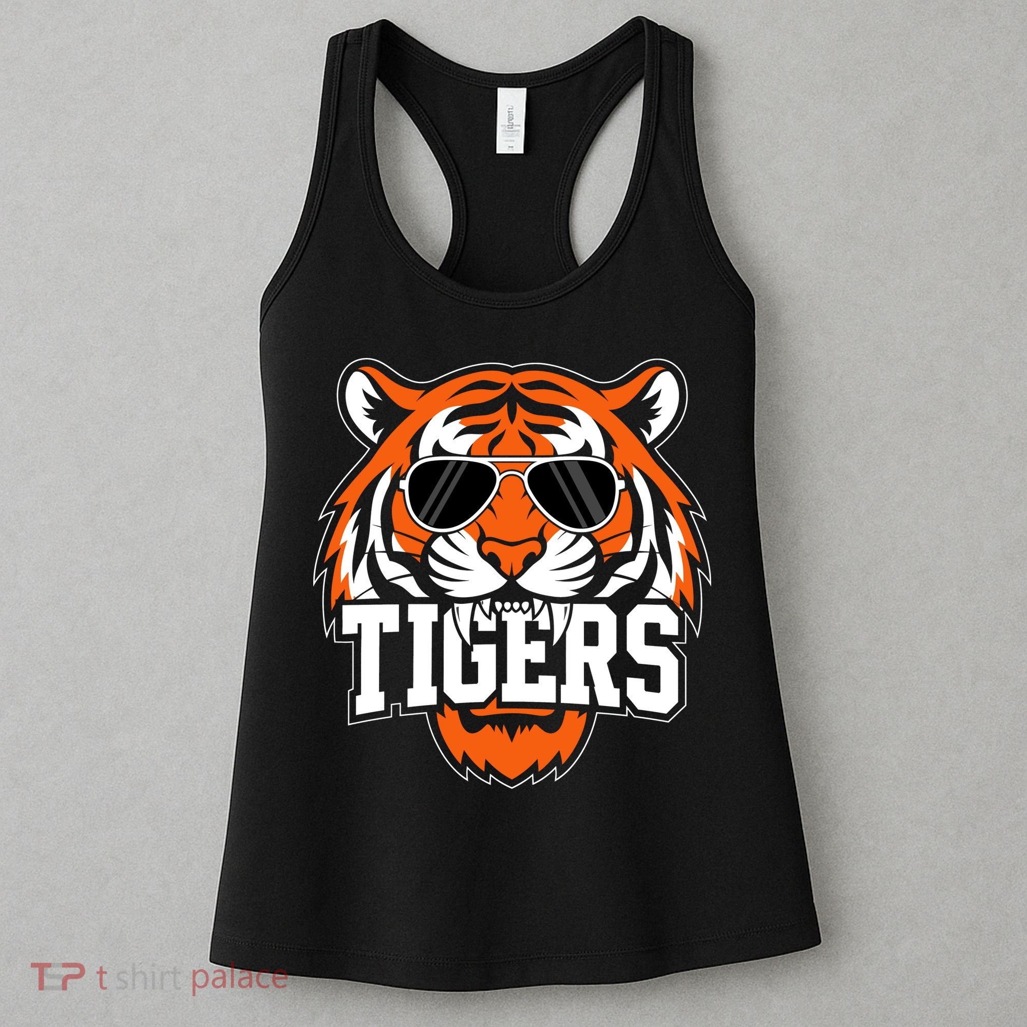 Tigers Inspirational Sports Fan Athletic Name Women's Tank Top