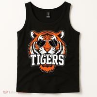 Tigers Inspirational Sports Fan Athletic Name Tank Top thumb 2