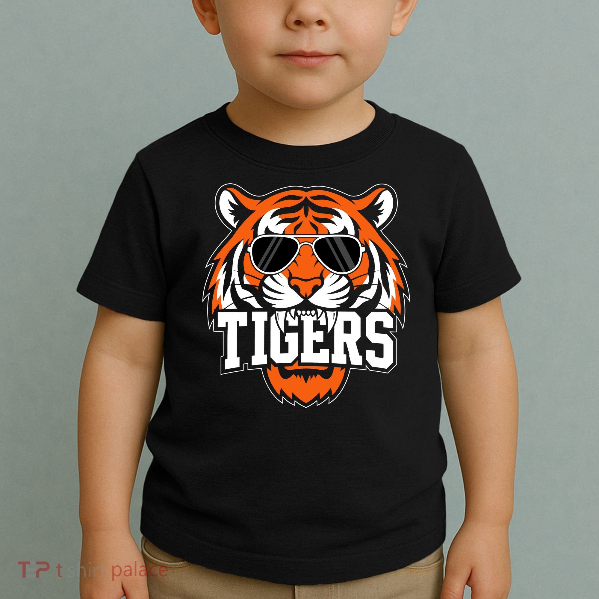 Tigers Inspirational Sports Fan Athletic Name Toddler T-Shirt
