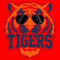 Tigers Inspirational Sports Fan Athletic Name Santa Hat thumb 1