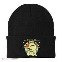 This Is Some Boo Sheet Ghost Halloween Costume Funny Beanie thumb 0