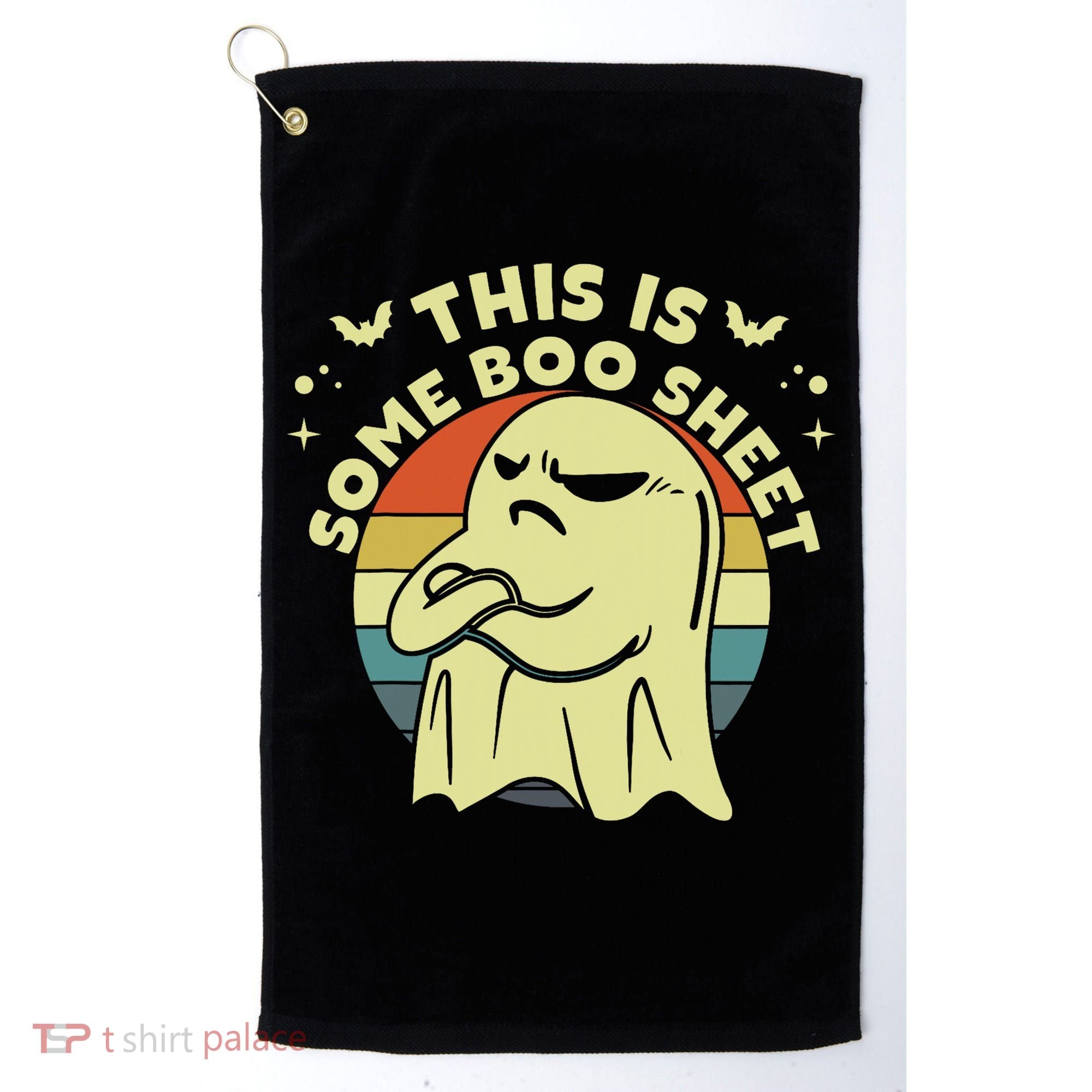 This Is Some Boo Sheet Ghost Halloween Costume Funny Golf Towel