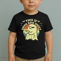 This Is Some Boo Sheet Ghost Halloween Costume Funny Toddler T-Shirt thumb 2