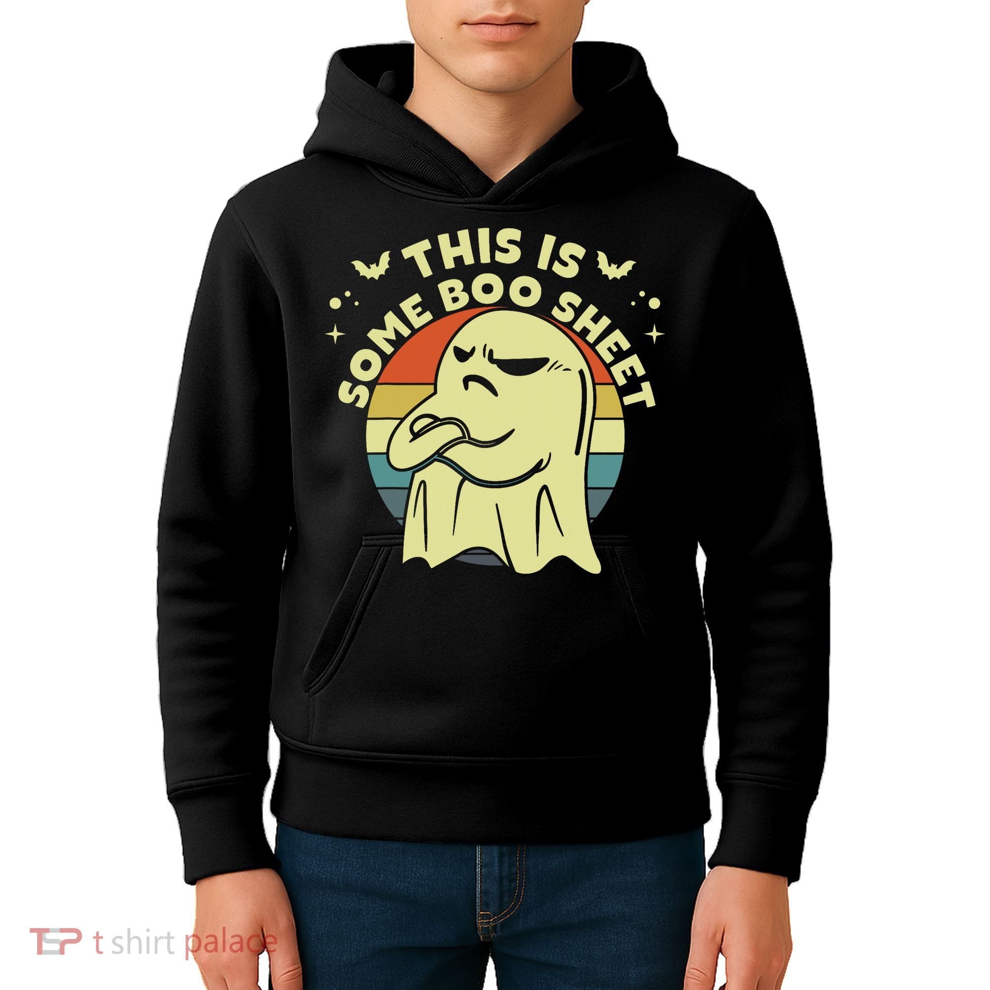This Is Some Boo Sheet Ghost Halloween Costume Funny Kids Hoodie