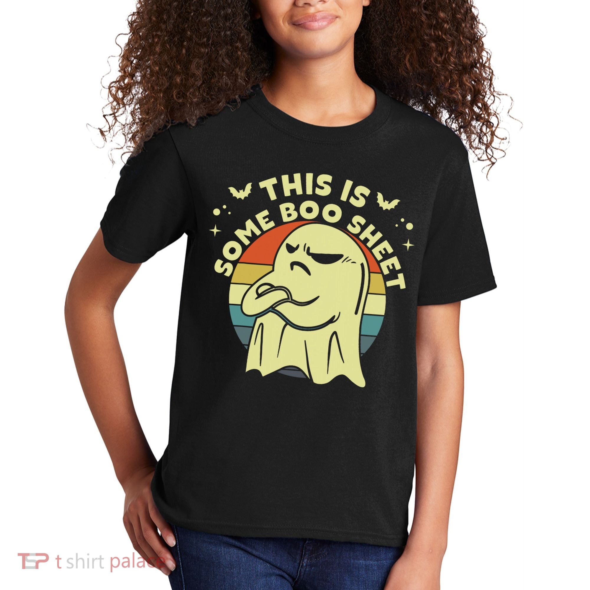 This Is Some Boo Sheet Ghost Halloween Costume Funny Kids T-Shirt