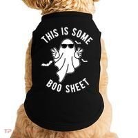 This Is Some Boo Sheet Ghost Funny Halloween Doggie Tank thumb 0