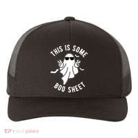 This Is Some Boo Sheet Ghost Funny Halloween Yupoong Adult 5-Panel Trucker Hat thumb 0