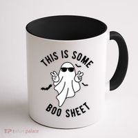 This Is Some Boo Sheet Ghost Funny Halloween Coffee Mug thumb 1