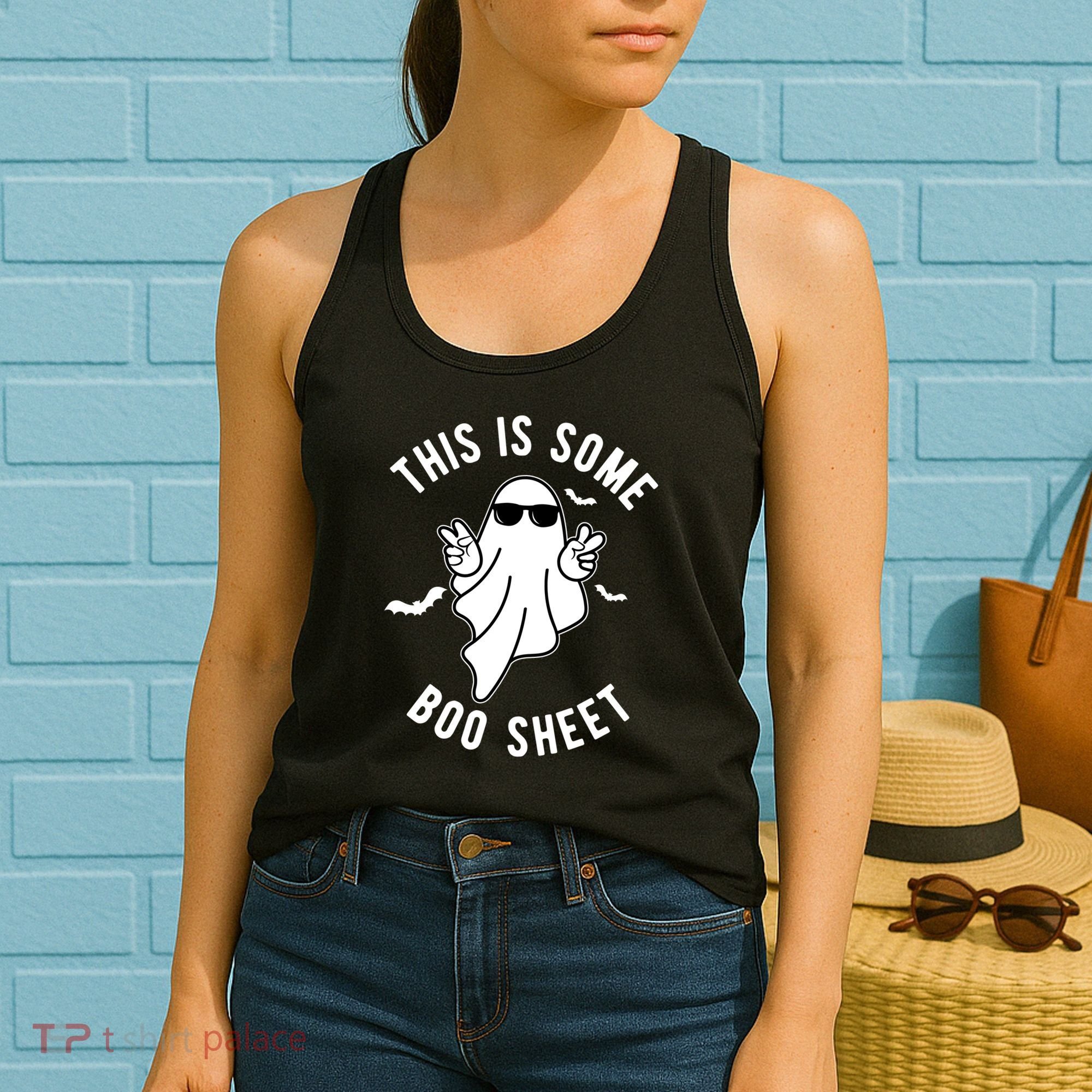This Is Some Boo Sheet Ghost Funny Halloween Women's Tank Top