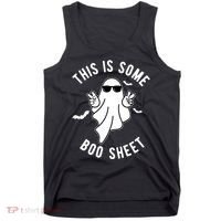 This Is Some Boo Sheet Ghost Funny Halloween Tank Top thumb 0