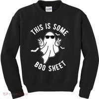 This Is Some Boo Sheet Ghost Funny Halloween Kids Sweatshirt thumb 0