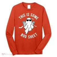This Is Some Boo Sheet Ghost Funny Halloween Long Sleeve Shirt thumb 0