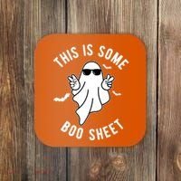 This Is Some Boo Sheet Ghost Funny Halloween Coaster thumb 0