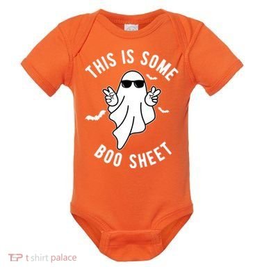 This Is Some Boo Sheet Ghost Funny Halloween Baby Bodysuit