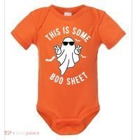 This Is Some Boo Sheet Ghost Funny Halloween Baby Bodysuit thumb 0