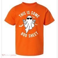 This Is Some Boo Sheet Ghost Funny Halloween Toddler T-Shirt thumb 0