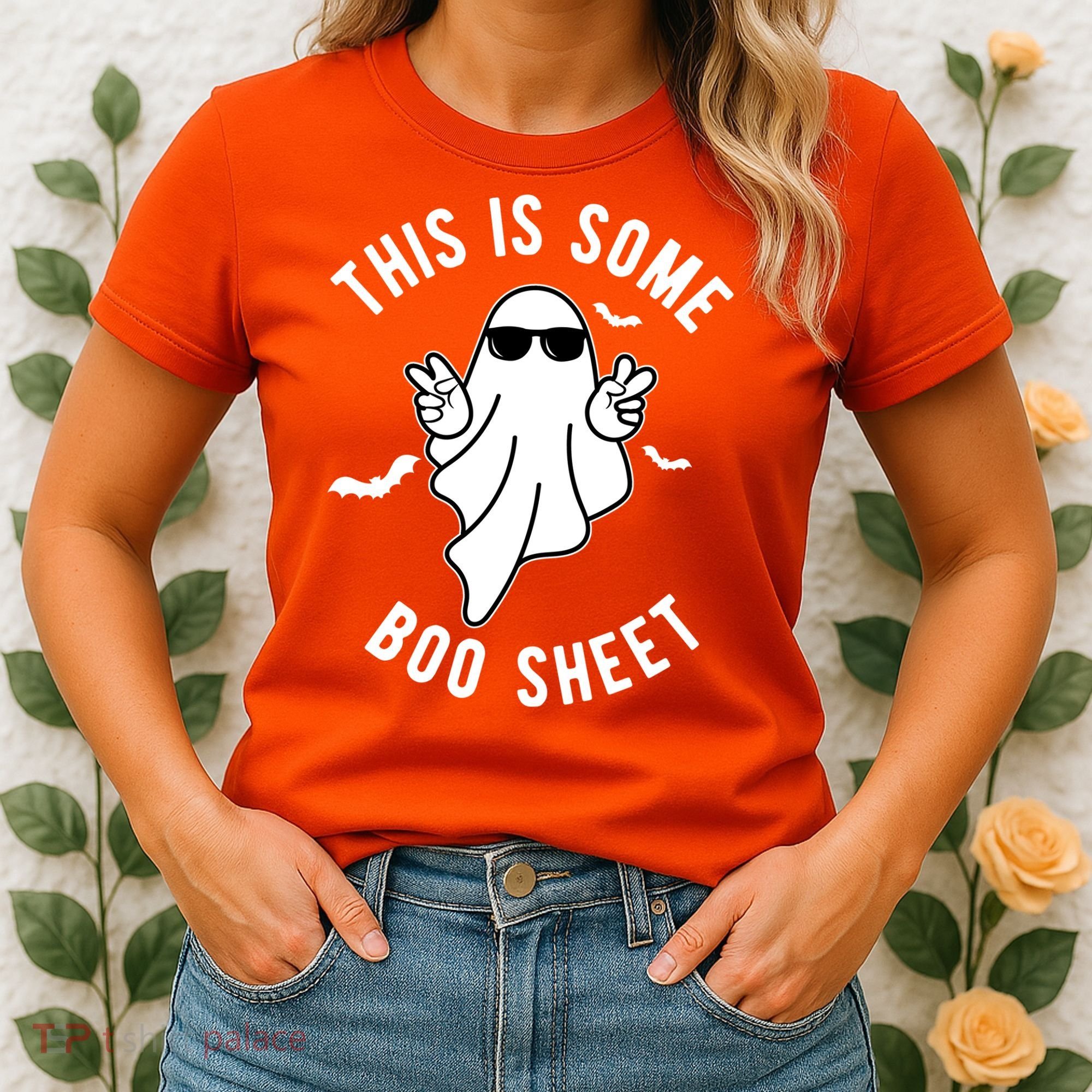 This Is Some Boo Sheet Ghost Funny Halloween Women's T-Shirt