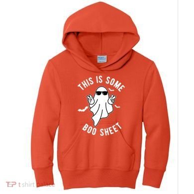 This Is Some Boo Sheet Ghost Funny Halloween Kids Hoodie