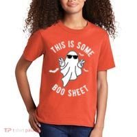 This Is Some Boo Sheet Ghost Funny Halloween Kids T-Shirt thumb 2