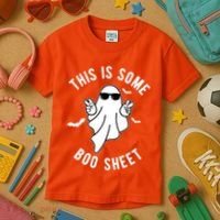 This Is Some Boo Sheet Ghost Funny Halloween Kids T-Shirt thumb 3