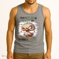 Today Is Slap An Idiot Day IM Gonna Be Busy Tank Top thumb 3