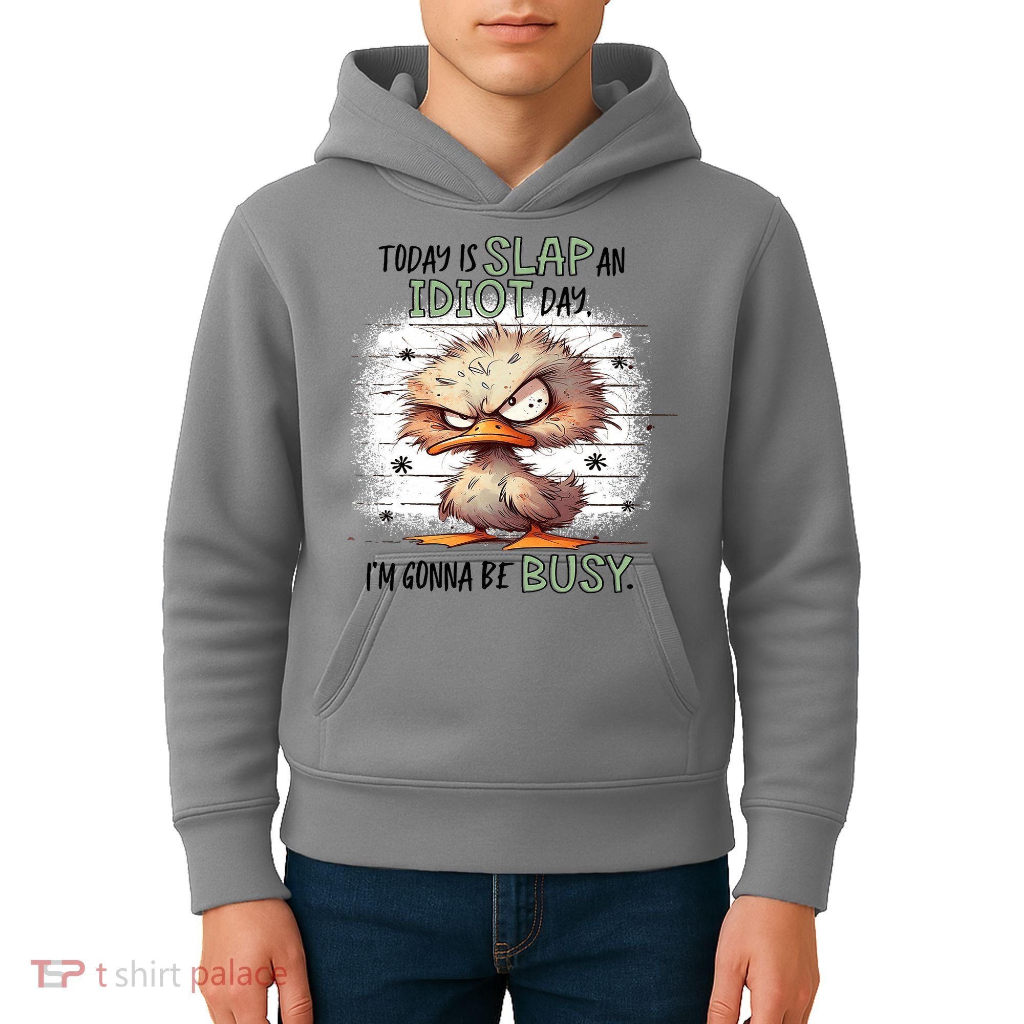 Today Is Slap An Idiot Day IM Gonna Be Busy Kids Hoodie