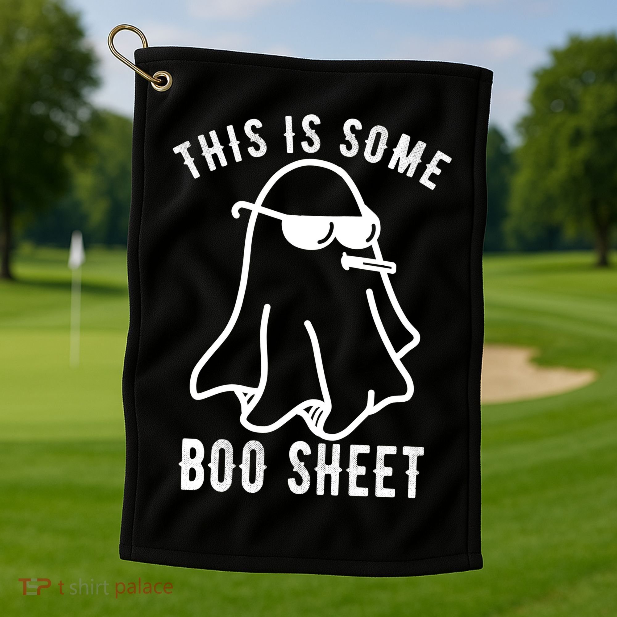 This Is Some Boo Sheet Funny Ghost Golf Towel