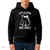 This Is Some Boo Sheet Funny Ghost Kids Hoodie thumb 4