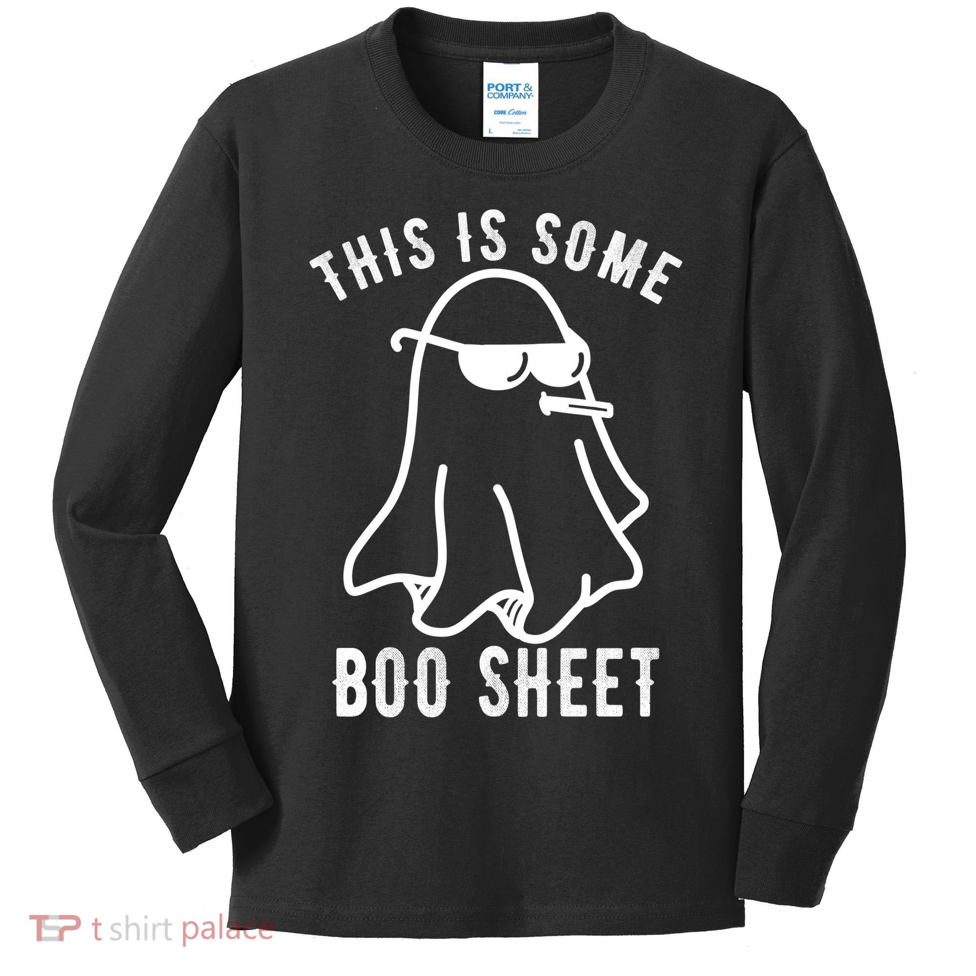 This Is Some Boo Sheet Funny Ghost Kids Long Sleeve Shirt