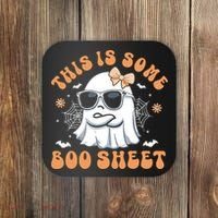 This Is Some Boo Sheet Cute Ghost Halloween Coaster thumb 0