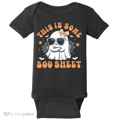 This Is Some Boo Sheet Cute Ghost Halloween Baby Bodysuit